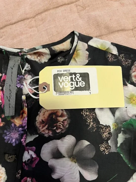 NWT Raquel Allegra PCH Dress Silk Floral - Picture 4 of 6